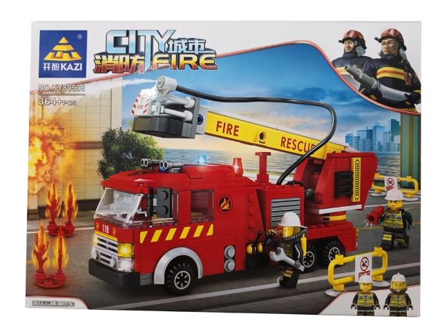 Fire Rescue Truck Building Block Set